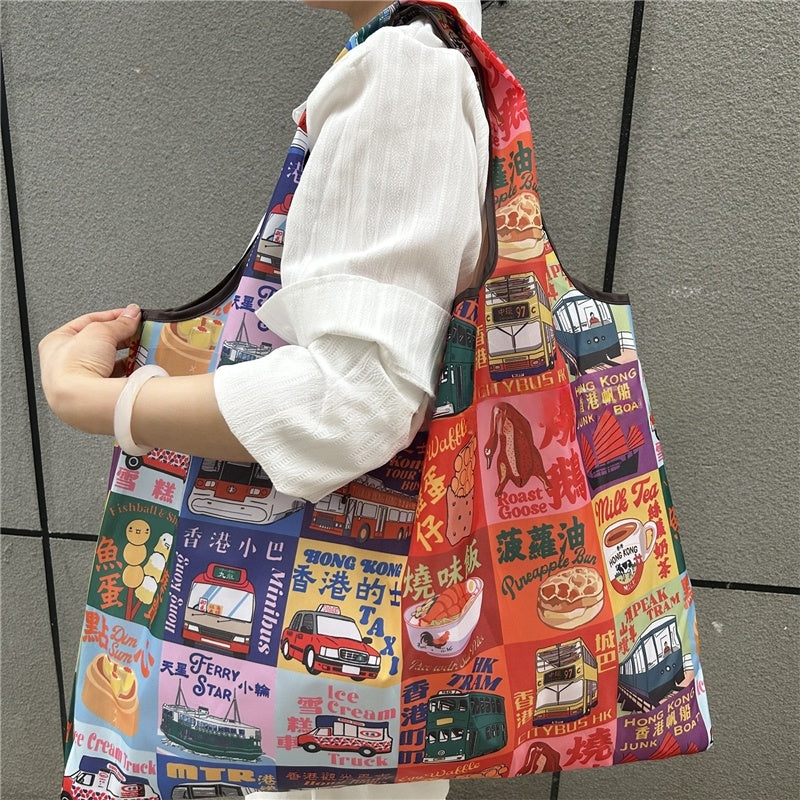 Foldable Eco-Friendly Travel Shoulder Shopping Bag
